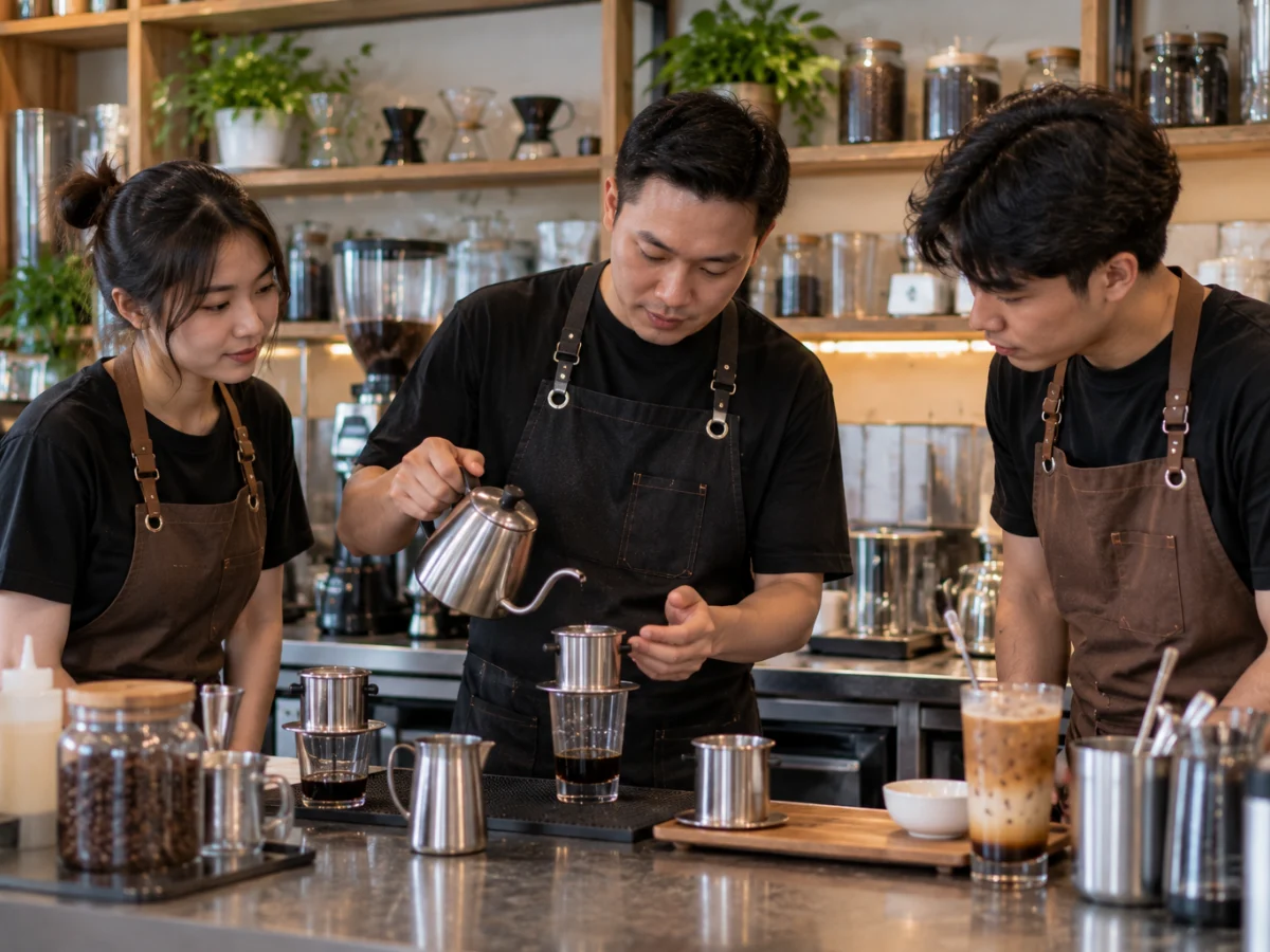 Đào tạo pha chế cho đối tác